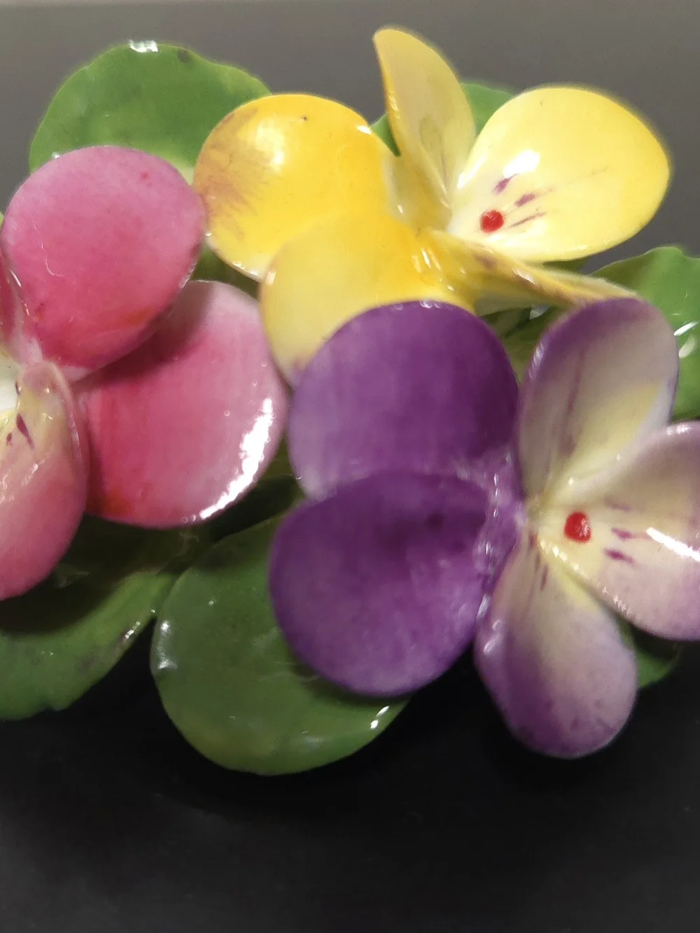 Cara China Staffordshire Pansies
